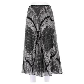 Valentino Garavani Langer Plisquier Rock Bandana Print Grau Grau