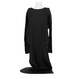 Pleats Please Schwarzes Kleid Schwarz