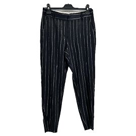 Dkny Pantalon noir rayé Noir