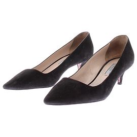 Prada Black Suede Pumps 37 Black