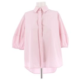 Camicia Dice Kayek rosa in cotone con maniche 3/4 Rosa