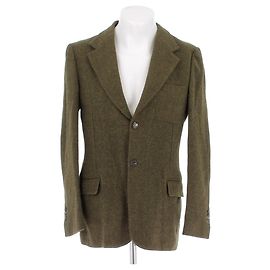 Yves Saint Laurent Khaki Wool Jacket Khaki