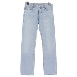 Dior Blue Cotton Jeans Size 32 Blue