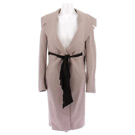 Brunello Cucinelli Kaschmirmantel Beige Größe 42 Beige