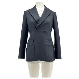 Autre Marque Blazer SABA negro de algodón talla 8 UK Negro