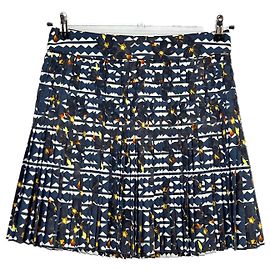 Gonna corta plissettata J.Crew blu navy e gialla Blu navy
