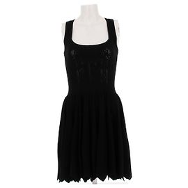 Robe courte noire bustier Alaïa Noir