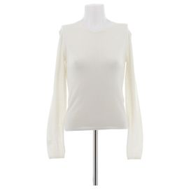 Totême Pull blanc cassé en cachemire Blanc