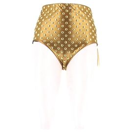 Shorty Phoebe Philo doré à clous Doré