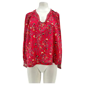Ba&Sh Bedruckte Bluse Rot