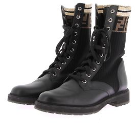 Fendi Botas pretas "Rockoko" Preto