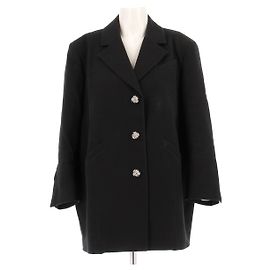 Blazer Ganni negro de algodón Negro