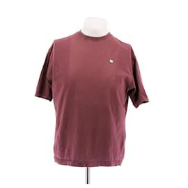 Camiseta Acne Studios burdeos de algodón Burdeos