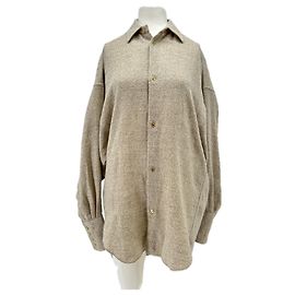 Autre Marque Camicia DARKPARK in lana taupe XS Beige