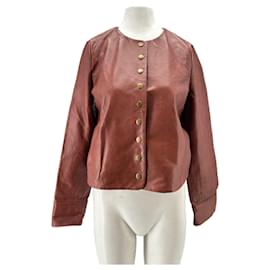 SéZane Leather Jacket "Marlys" Red