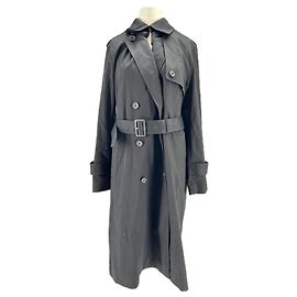 Uniqlo Schwarzer Trenchcoat Schwarz