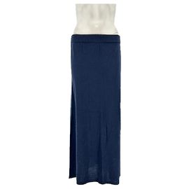Autre Marque LEVETE ROOM Black Wool Long Skirt Black