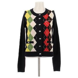 Ganni Cardigan aus Wolle und Kaschmir-Mischung Marineblau
