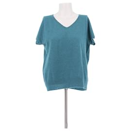 Pull sans manches en cachemire bleu Eres Bleu