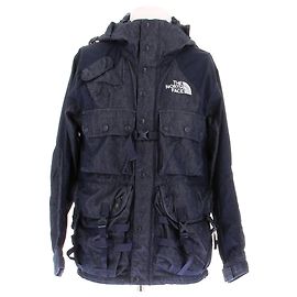 Giacca in denim blu navy con cappuccio The North Face Blu navy