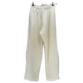 Autre Marque Calça de moletom larga branca quebrada Bege