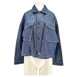 Giacca in denim grezzo blu Philippe Model Taglia 42 Blu