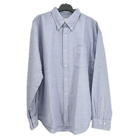 Autre Marque Camisa GANT de algodão azul M Azul