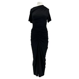 Autre Marque Asymmetrisches schwarzes Kleid Schwarz
