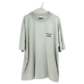 Autre Marque Camiseta cinza com letras DRÔLE DE MONSIEUR XXL Cinza