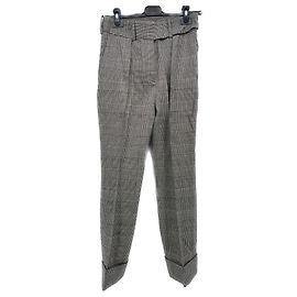 Alexandre Vauthier Pantalones con estampado príncipe de Gales Gris