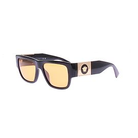 Versace Occhiali da sole neri e arancioni Arancione