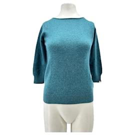 Autre Marque Türkischer Kaschmirpullover Türkis