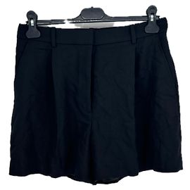 Anine Bing Black Viscose Shorts Black