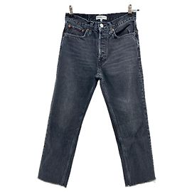 Re/Done Black Cotton Jeans Size 27 Blue