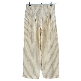 Massimo Dutti Leinenhose Beige