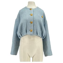Massimo Dutti Blaue Jacke Blau