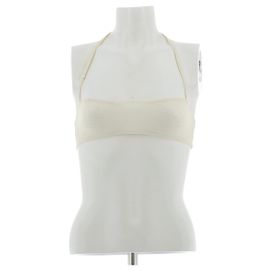 Autre Marque Brassière transparente crème Beige