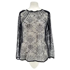 Sandro Top de Renda Preto