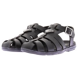 Prada Schwarze Sandalen Schwarz