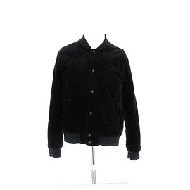 Givenchy Schwarze Samt-Bomberjacke aus Wolle Schwarz
