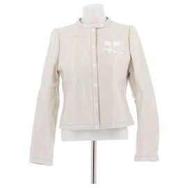Courreges Vinyl Jacket Beige