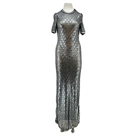 Paco Rabanne Silbernes Kleid Silber