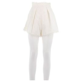 Zimmermann Short blanc et points de broderies Blanc