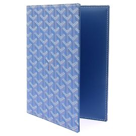 Goyard Couverture d'agenda bleue Blue