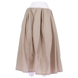 Autre Marque LILYSILK Midirock aus Seide Beige Beige
