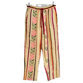 Autre Marque BAZISZT Multicolored Patterned Cotton Pants M Multiple colors