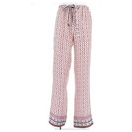 Louis Vuitton Calça de pijama de seda Rosa