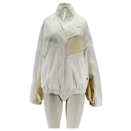 Veste Lacoste Blanche en Polyester Taille 48 Blanc