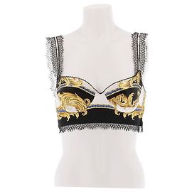 Versace Bra Top Black Viscose Black