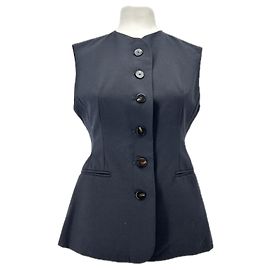 Roseanna Sleeveless Blazer Black